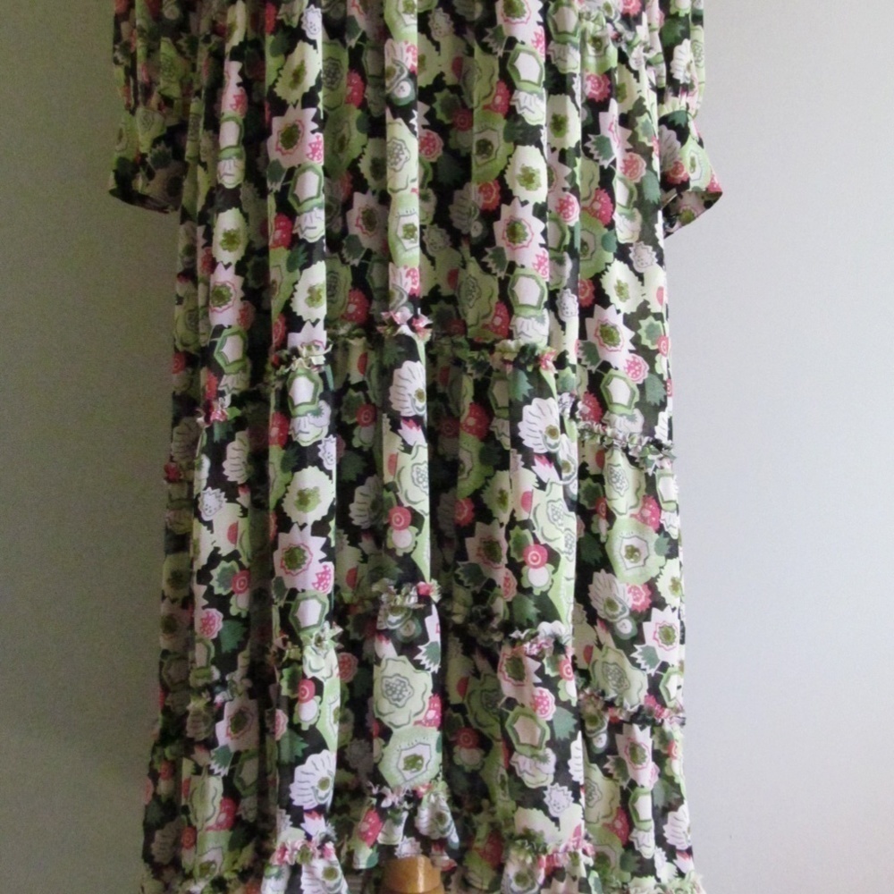NWT CINQ À SEPT Lucille Floral Long Sleeve Maxi Dress Women's Size 10 - Picture 9 of 16
